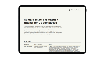 climate regulation tracker for US companies guide e-book