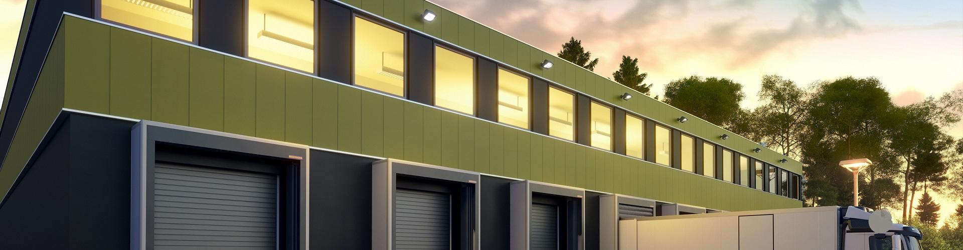 Industrial construction Garage doors and lorries