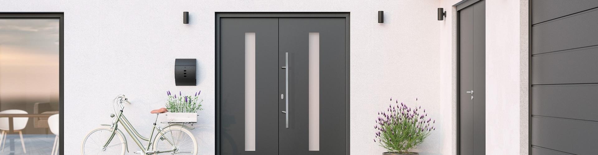 House with entrance door