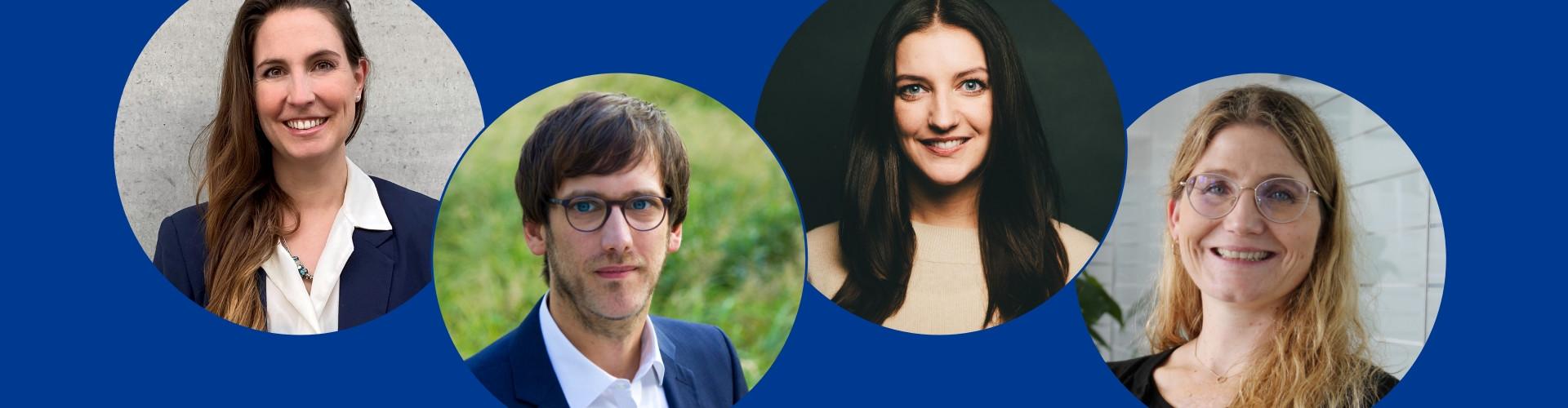 Portraits of ClimatePartner employees who explain their views on the EU directives in the article.
